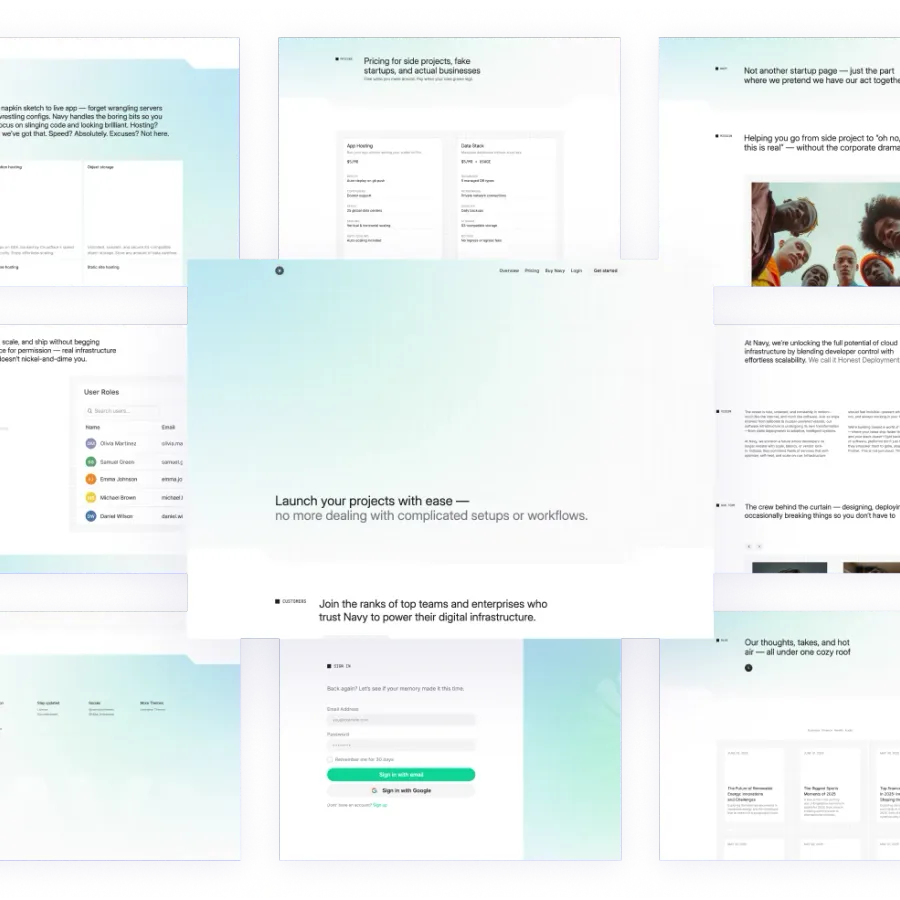 Navy / SaaS