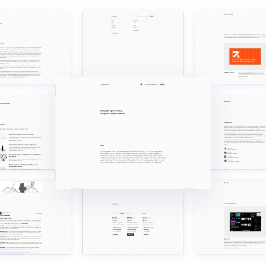 Simplexity / Personal