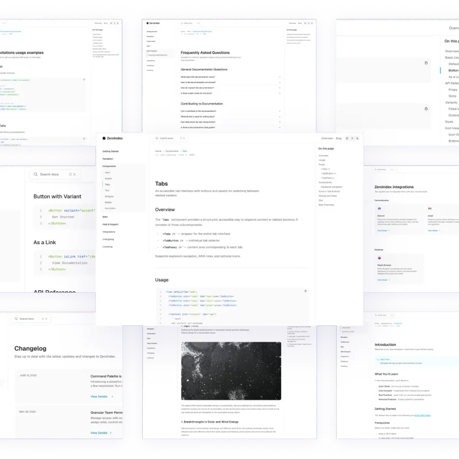 Zeroindex / Documentation